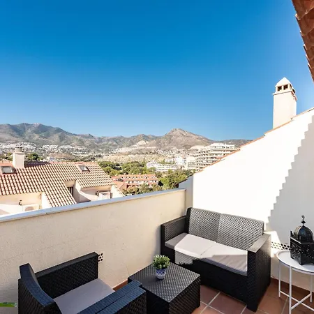 Stylish Seaview Townhouse 3br Pool 4 Terraces Benalmadena